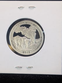 2010-S 90% Silver Proof ATB Quarter Yellowstone National Park (WY)
