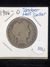 1906-O Barber Half Dollar