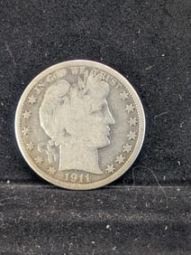 1911-D Barber Half Dollar