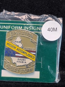 1991 Desert Storm "Mission Accomplished" Pin