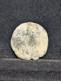 165? (Rare with Partial Date on it, Nice Details) 8 Maravedis Pirate Era Coin, Over 300 Years Old!