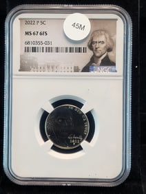 2022-P Jefferson Nickel MS 67 FS By NGC