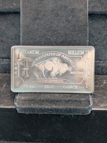 1 Ounce-.999 Pure Titanium-Buffalo Style, BU