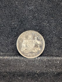 1921 (92.5% Sterling Silver-Good Details) Australian Kangaroo, Three Pence, 104 Years old!