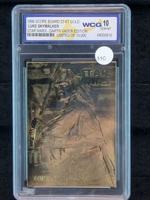 Star Wars, LUKE SKYWALKER, 23KT Gold, Sealed, Gem 10 Mint, Limited of 10,000, Darth Vader Edition!