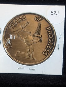 1868-1968 Navajo Tribal Centennial 100 Years Of Progress Medal