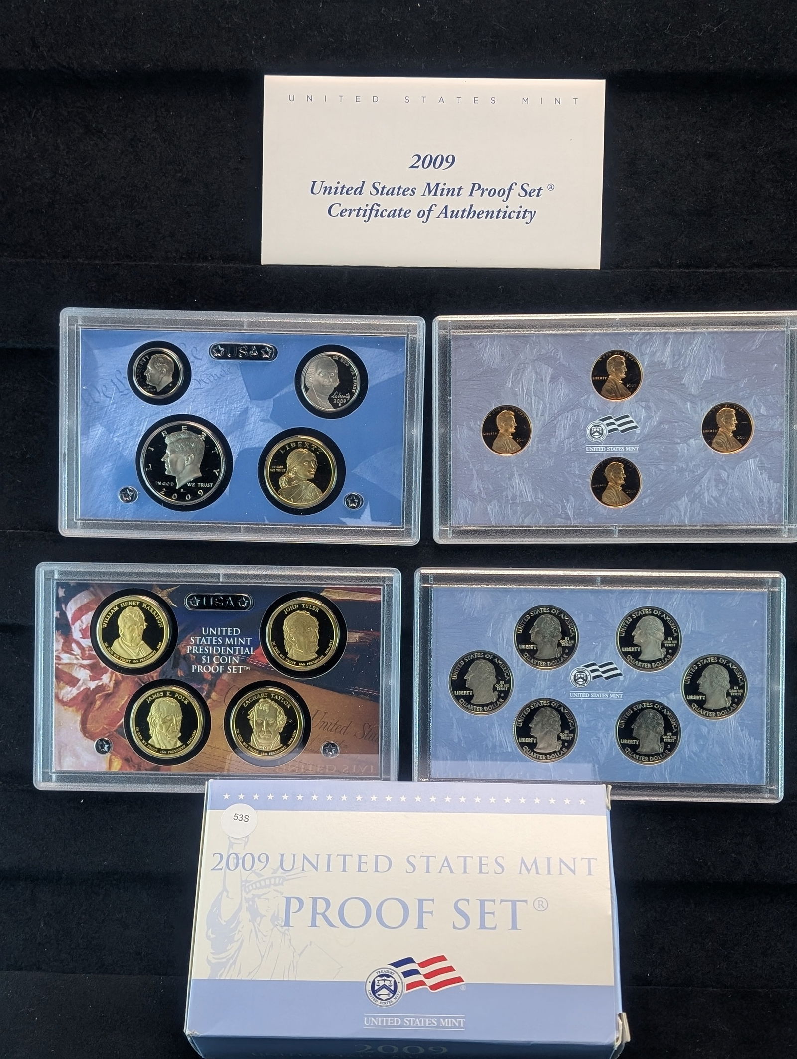 2009-S U.S. Mint Proof Set. 18 Coins. (1 of 9)