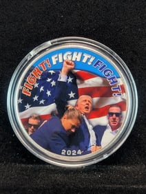Historic (Fight-Fight-Fight) Trump Token, BU-New, Novelty