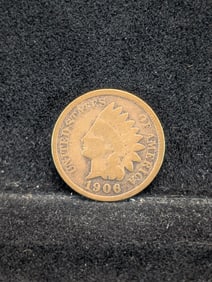 1906 (Nice Toning) Indian Head Penny, 119 Years Old!