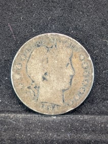 1894 Better Date Barber Half Dollar. Semi Key Date.