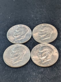 1974 P & D And 1976 P & D Eisenhower Dollars