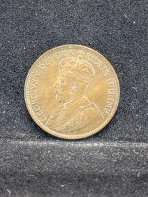 1918 Canadian (XF-Great Details) One Cent, 107 Years Old!