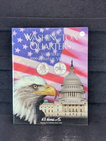 1999 Complete Year Set Washington Quarters State Series Book