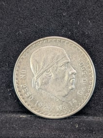 1947 Gr. 0.500 1 Peso. 14 grams, 50% Silver.