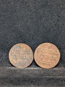 1840 & 182? Nederland Indie Coins