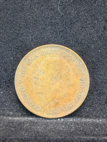 1930 (AU-Great Details) Great Britain Penny, 95 Years Old!