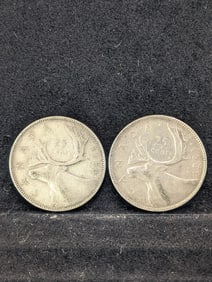 1950 & 1951 Canada 25 Cent