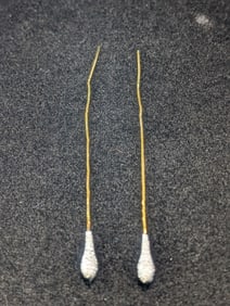 Marked .925 China Gold Over Sterling Earrings. 3 grams Total.
