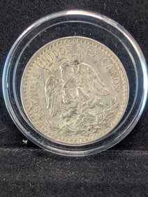 1945 50 Centavos. 8.33 grams, 72% Silver.