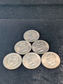 Four 1971-P & 1972 P & D Eisenhower Dollars
