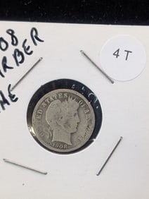 1908 Barber Dime