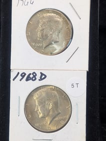 1966 & 1968-D Kennedy Half Dollar