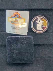 1932 Disney Proof Mickey Mouse Round .999 Silver 1 oz - 1st Ed - #6382 - in OGP with COA