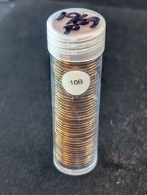 Tube of 1969-P Lincoln Memorial Cents