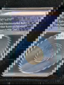 2017-S ANACS EU 70 Perfect Enhanced Finish Jefferson Nickel from Special Mint Set.
