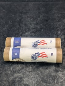Two Unopened Rolls Of 2009 P&D "Presidency" Lincoln Cents