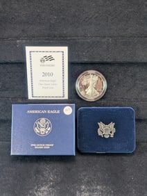 2010-W American Silver Eagle, One Ounce Silver Proof Coin