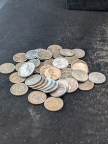 51 Mixed 1943 Lincoln Steel Wheat Cents