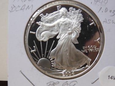 2004-W American Silver Eagle PROOF COIN
