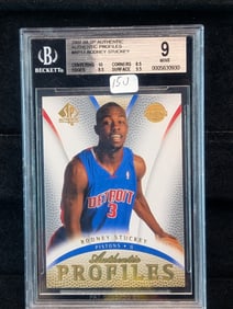 2007 Detroit Pistons Rodney Stuckey Rookie Card Certified Mint 9 by Beckett Grading.