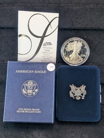2006-W American Silver Eagle PROOF COIN IN OGP WITH COA