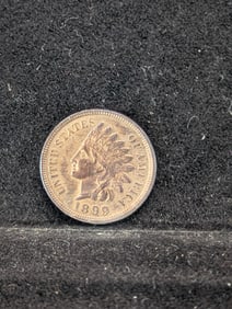 1899 Indian Head Cent Full Liberty 4 Diamonds