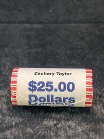 Unopened Roll Of 2009 Zachary Taylor Presidential Dollars