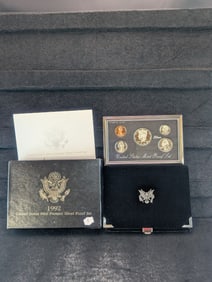 1992-S U.S. Mint Premier Silver 5-Coin Set in OGP with COA
