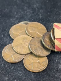 Roll Of 1944 - 1946 Mixed Lincoln Wheat Cents