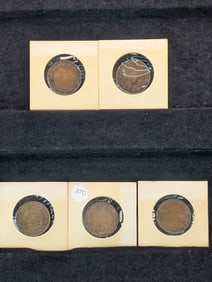 1916, 1917, 1918, 1919, & 1920 Canada One Cents