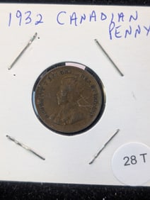 1932 Canadian One Cent