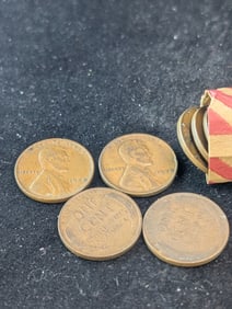 Roll Of 1910's - 1930's Mixed Lincoln Wheat Cents