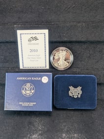 2010-W American Silver Eagle, One Ounce Silver Proof Coin
