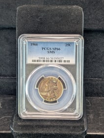 1966 Washington Quarter. Graded By PCGS SP66 SMS