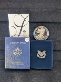 2005-W American Silver Eagle in OGP with COA