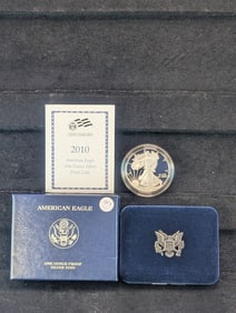 2010-W American Silver Eagle, One Ounce Silver Proof Coin