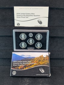 2014-S U.S. Mint America The Beautiful Quarters Silver Proof Set