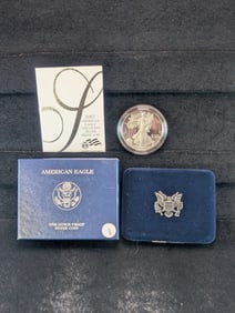 2007-W American Silver Eagle in OGP with COA