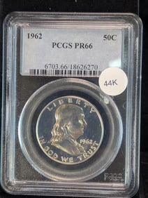 1962 Franklin Half Dollar, Graded By PCGS PR66