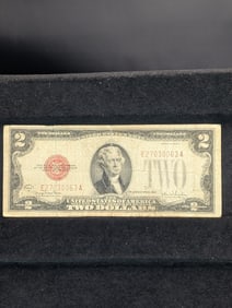1928G Red Seal 2 Dollar Bill. Good corners and no Marks